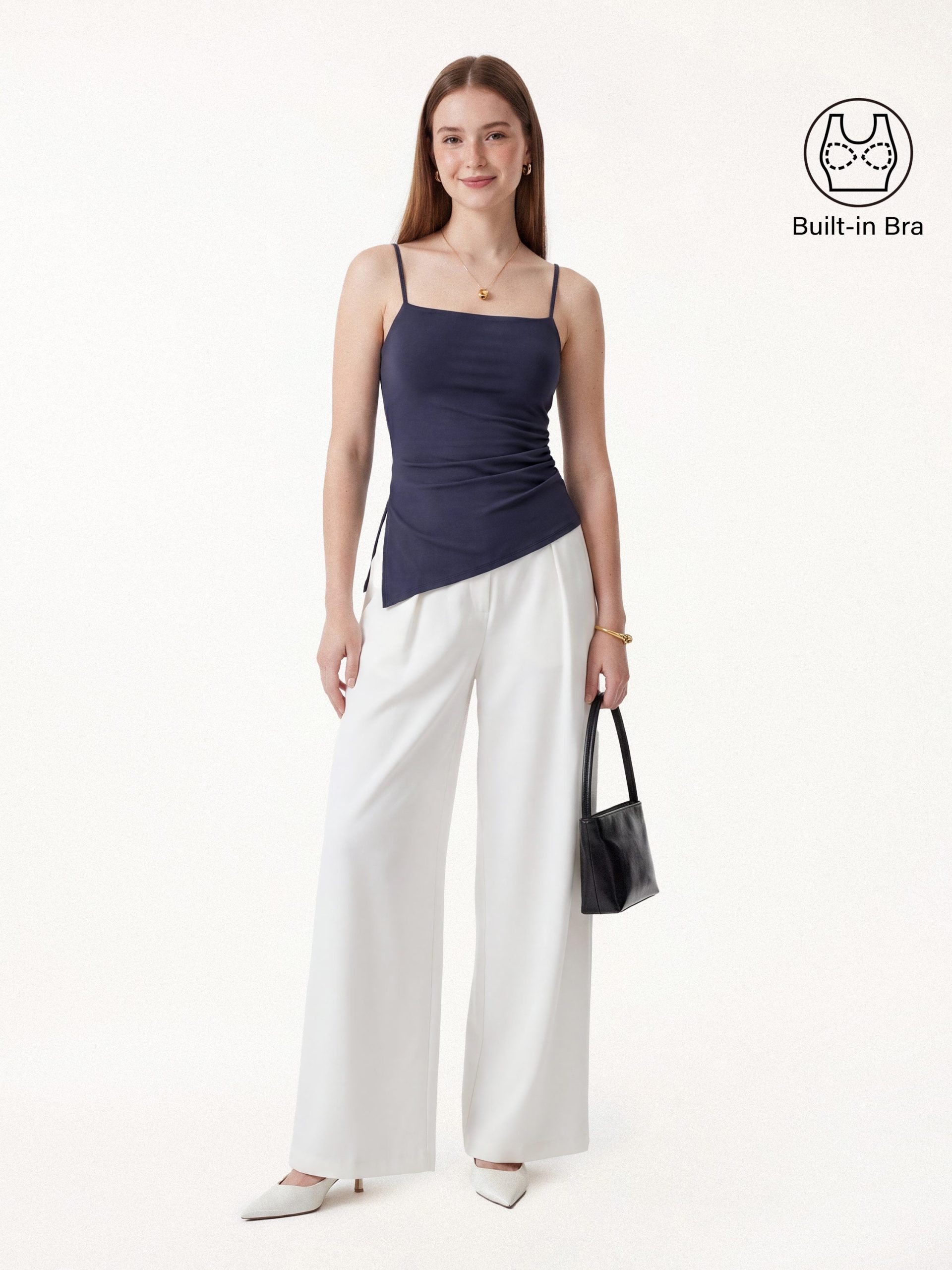 Spaghetti Bra Top with Side Slit - Image 17