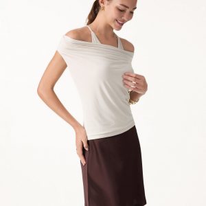 Matte Multi-Wear Cowl Neck Bra Top - Image 3