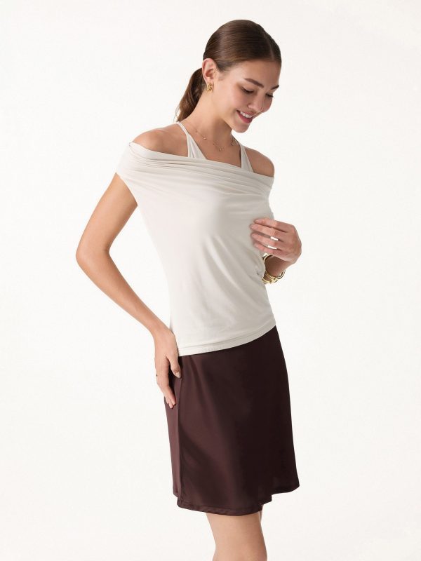 Matte Multi-Wear Cowl Neck Bra Top