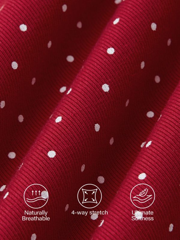 Stretch Cotton Polka Dot A-Line Flare Skirt Limited Edition