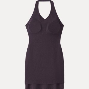 Classic Halter Neck Opend Back Mini Bra Dress - Image 7