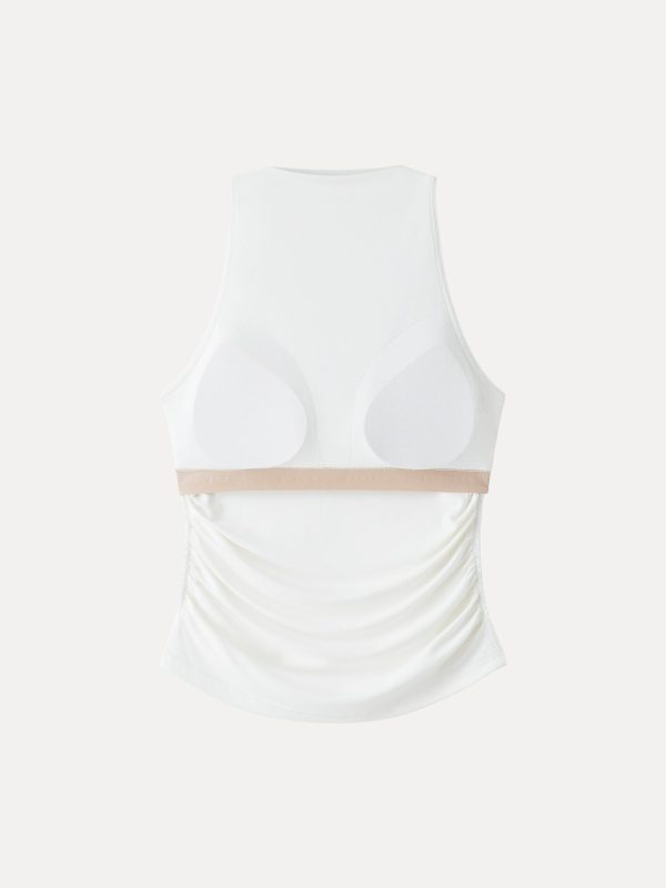 Cooling Ruched Sleeveless Bra Tank