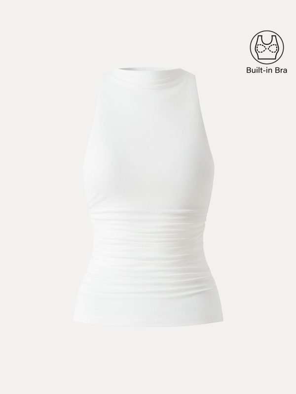 Cooling Ruched Sleeveless Bra Tank