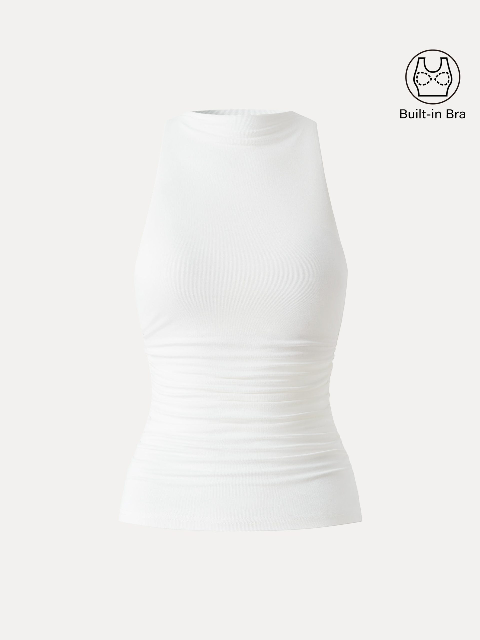 Cooling Ruched Sleeveless Bra Tank - Image 13
