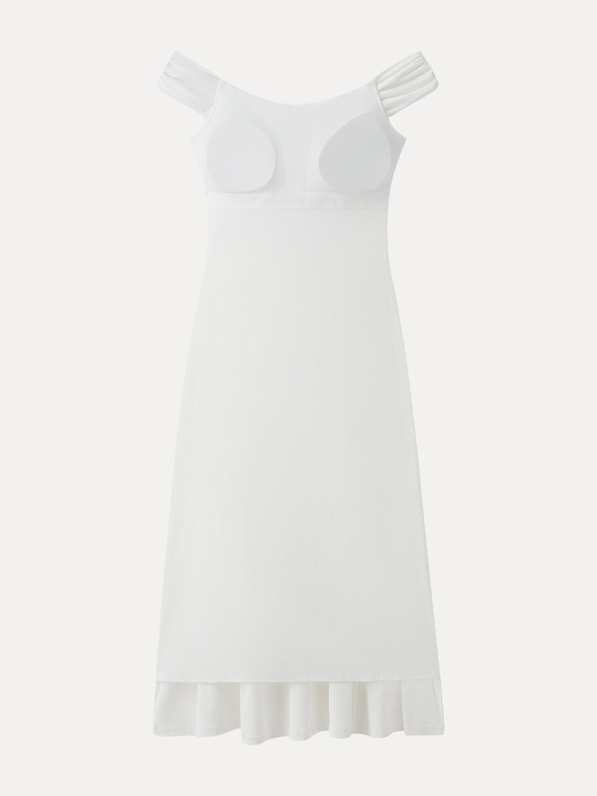 Flowy Criss Cross Off-shoulder Midi Bra Dress - Image 8