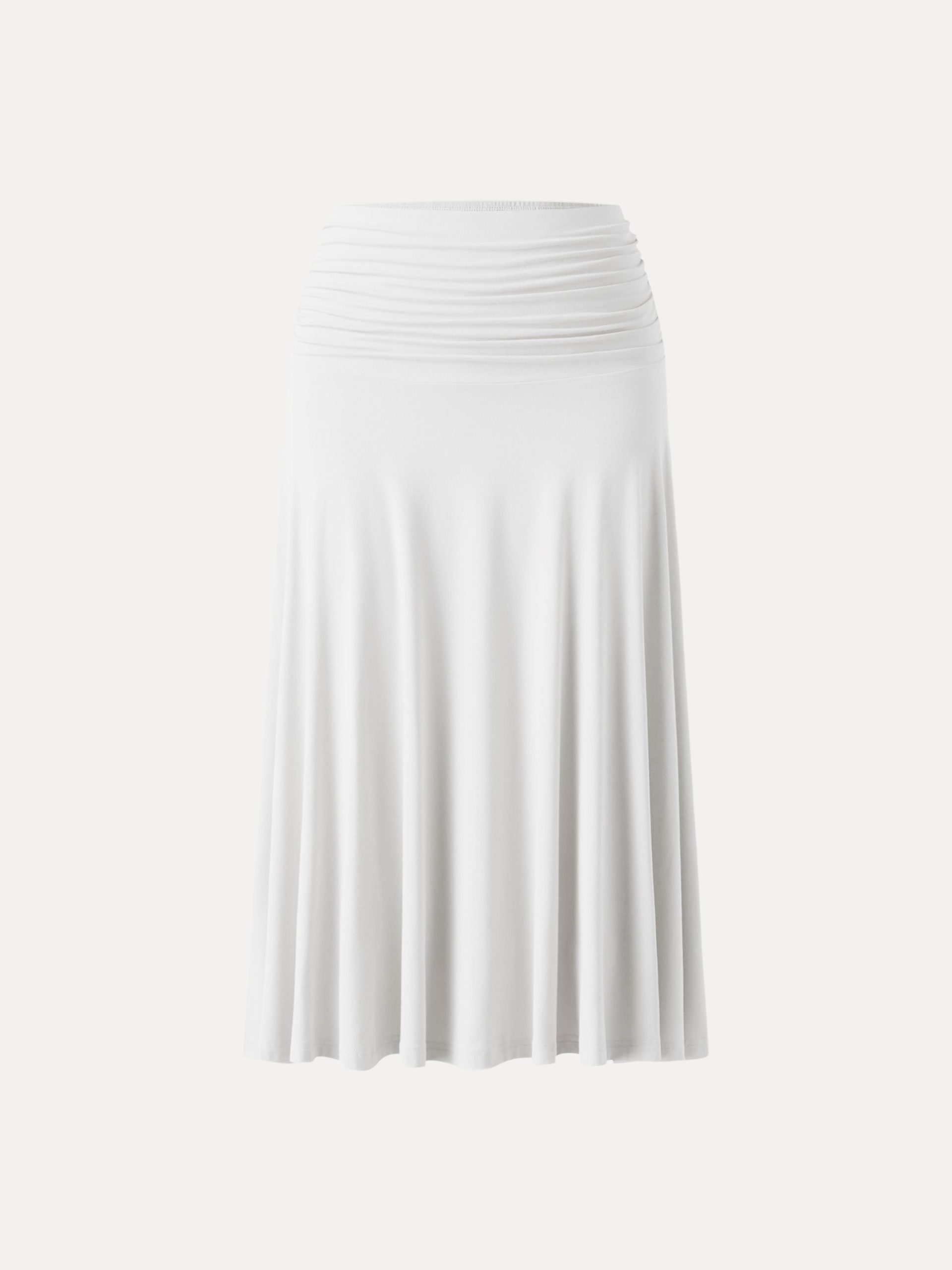 Flowy Side Ruched A-line Midi Skirt - Image 12