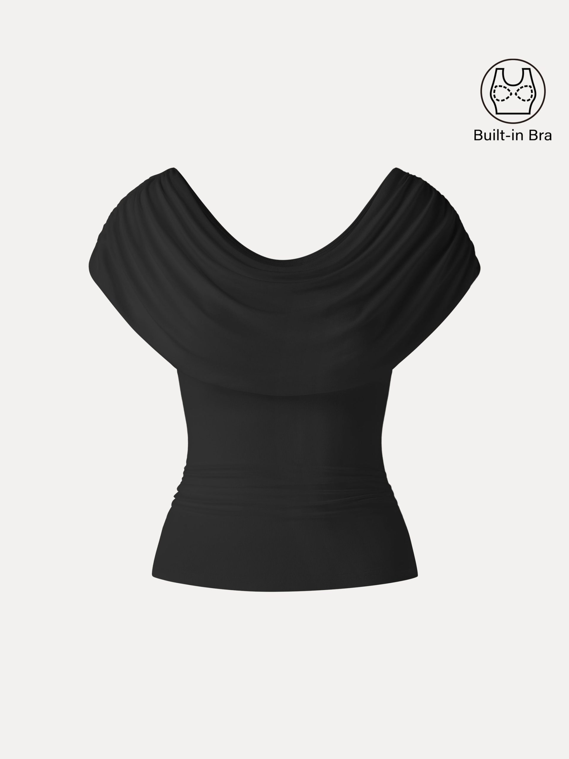 UltraSoft SkinKiss Draped U-Neck Ruched Bra Top - Image 15