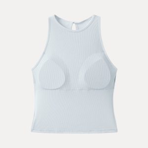 Crewneck Cut-out Bandless Bra Tank - Image 11