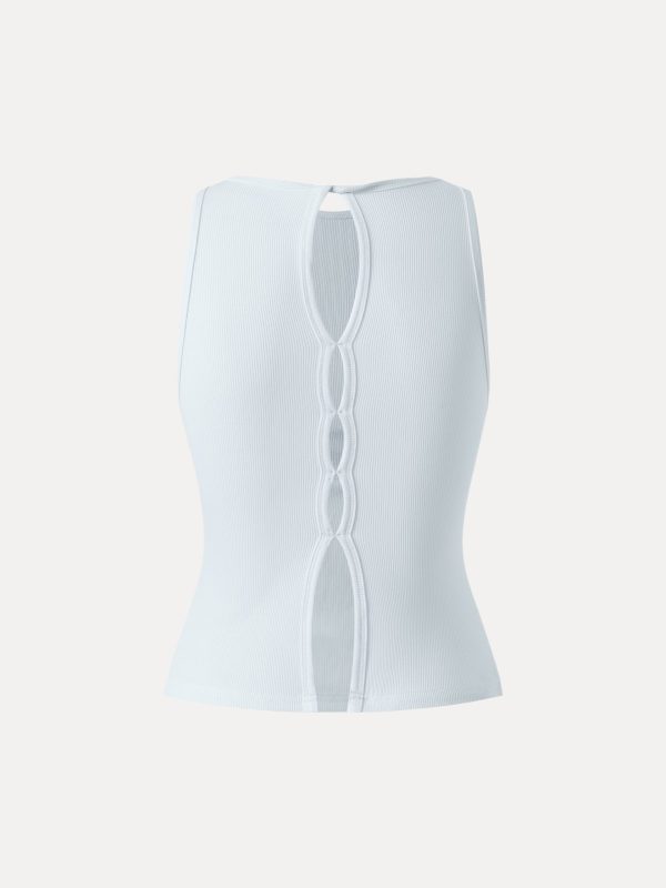 Crewneck Cut-out Bandless Bra Tank