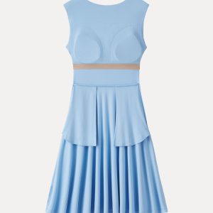 SkinKiss Boatneck Wide Shoulder Bra Dress with Pockets - Image 12