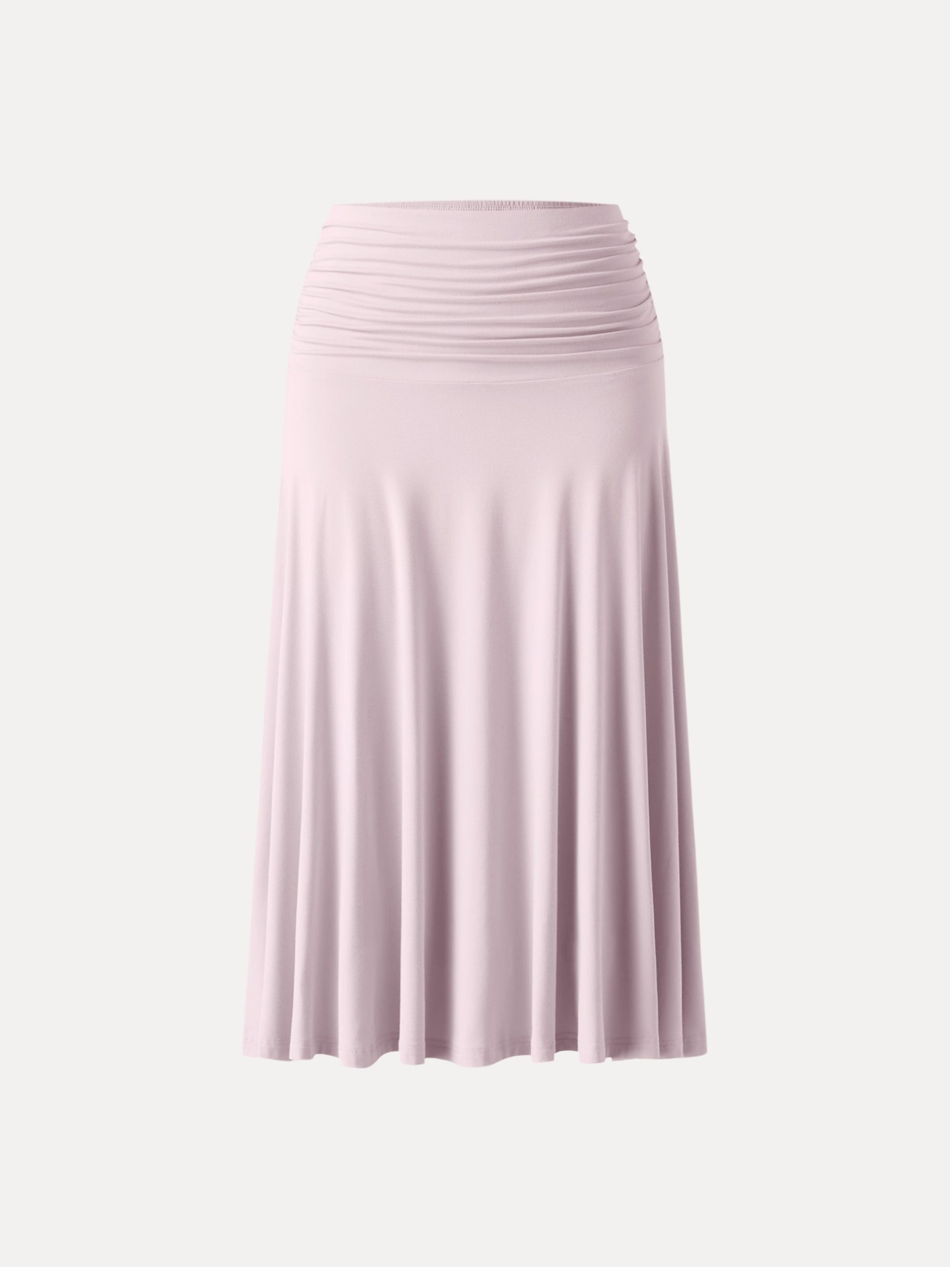 Flowy Side Ruched A-line Midi Skirt - Image 11