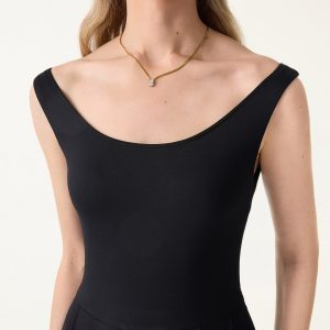 Balletic Scoop Neck Midi Bra Dress with Pockets - Image 5