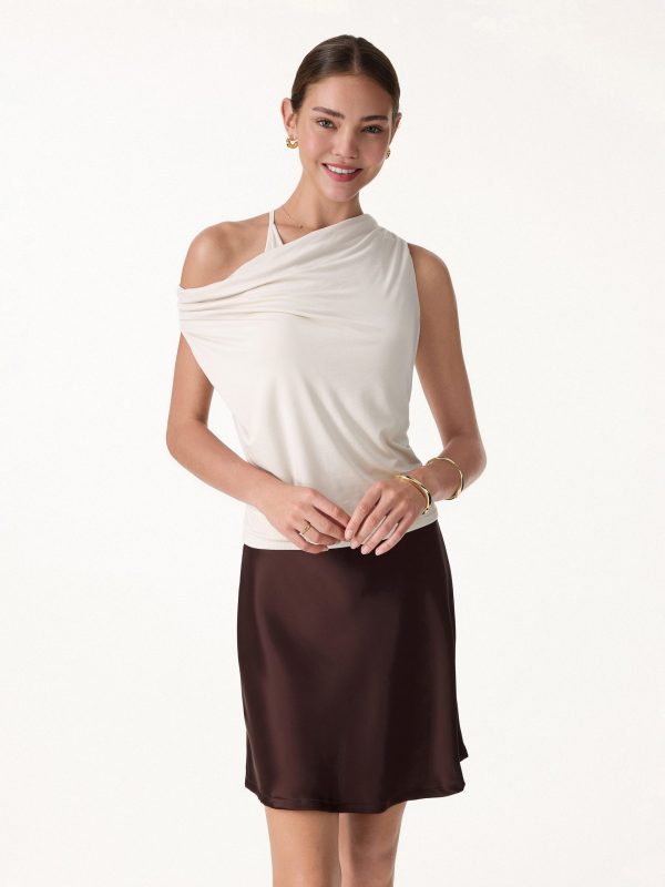 Matte Multi-Wear Cowl Neck Bra Top
