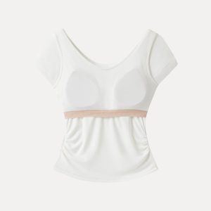 UltraSoft SkinKiss Draped U-Neck Ruched Bra Top - Image 11