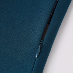 Boatneck Pleated Fit-and-Flare Midi Bra Dress with Pockets - Image 5