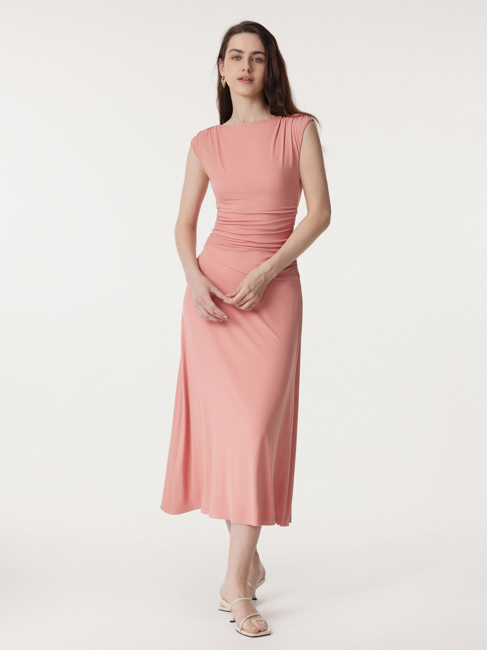 Breezy Cooling Side Ruched Maxi Dress - Image 5
