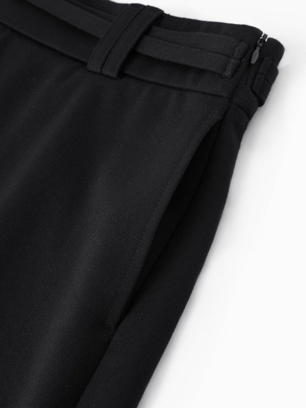 Stretch Ponte A-Line Mini Skort with Pockets