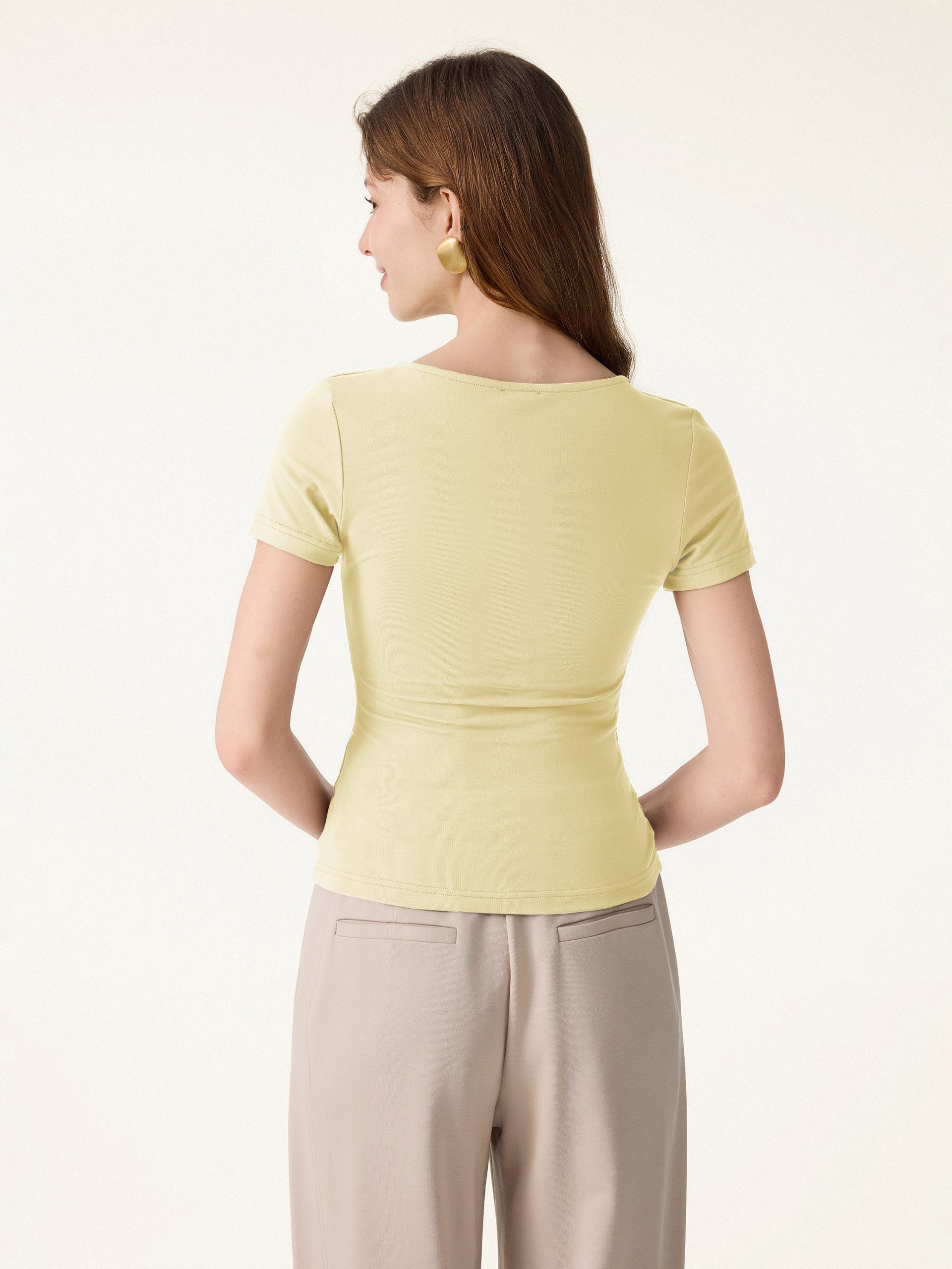 SkinKiss Multi-Wear Cowl Neck Cooling Summer Tee - Image 8