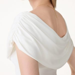 UltraSoft SkinKiss Draped U-Neck Ruched Bra Top - Image 3