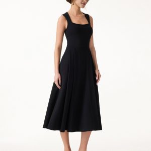 The Anytime Little Black Bra Dress with Pockets - Image 9