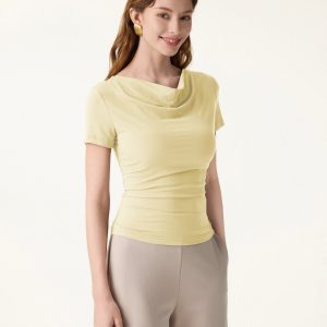 SkinKiss Multi-Wear Cowl Neck Cooling Summer Tee - Image 4