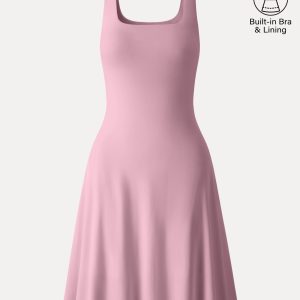 SkinKiss Cooling Square Neck Mini Bra Dress - Image 12