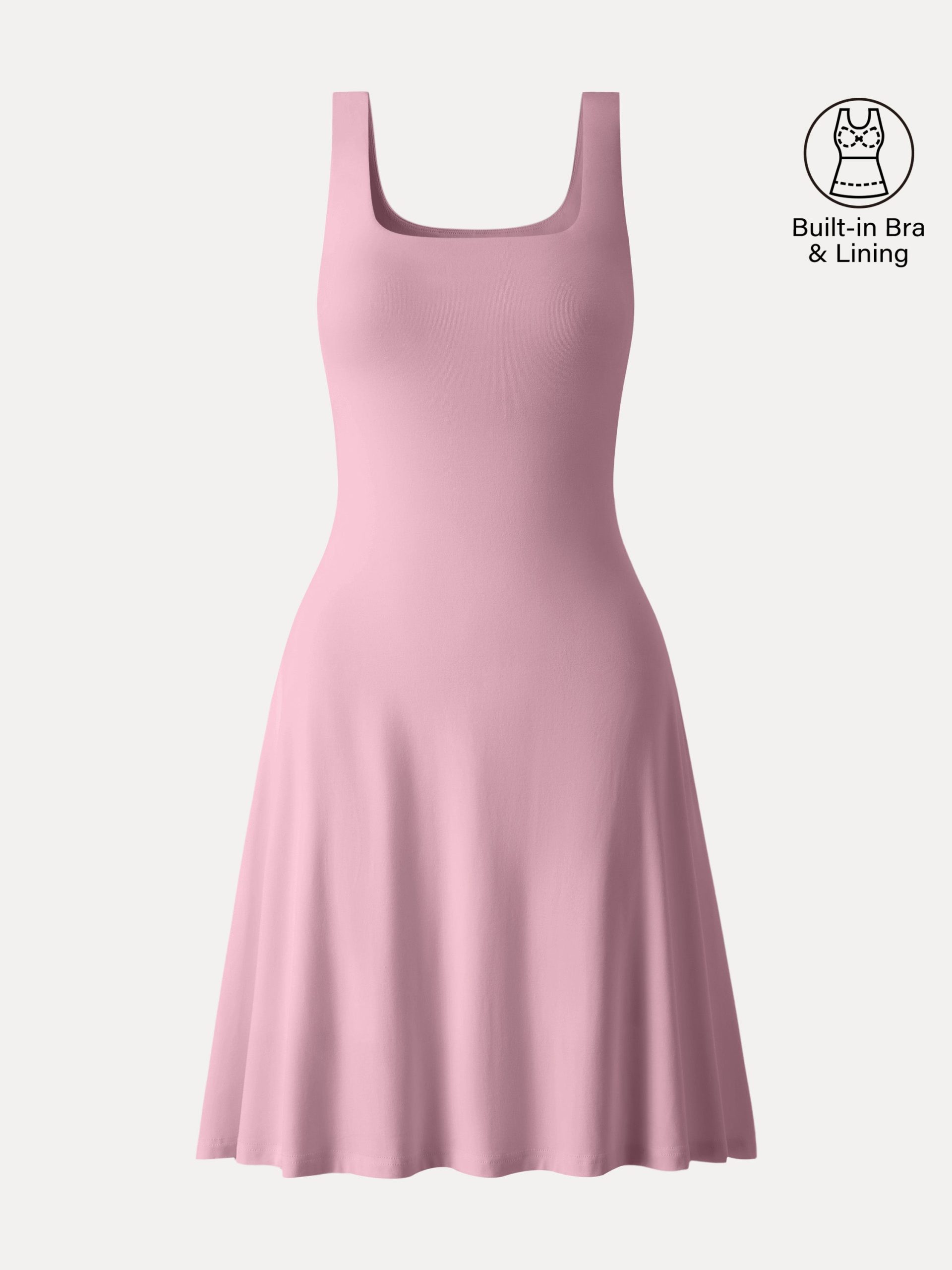 SkinKiss Cooling Square Neck Mini Bra Dress - Image 12