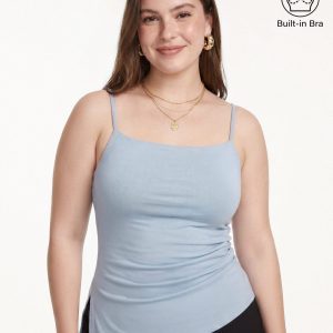 Spaghetti Bra Top with Side Slit - Image 13