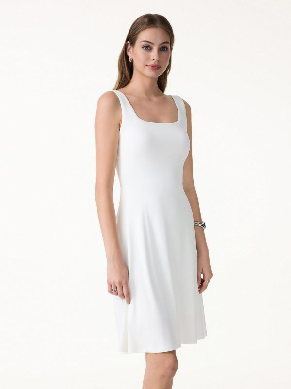 SkinKiss Cooling Square Neck Mini Bra Dress