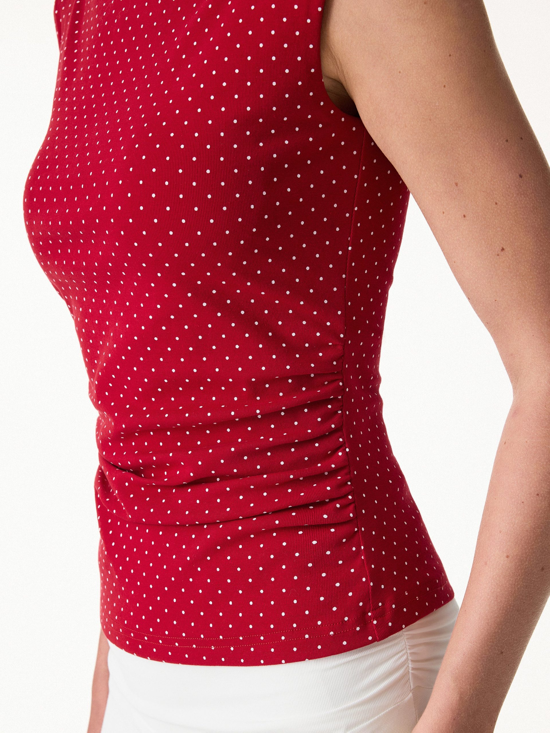2Pcs Set Polka Dot Boatneck Bra Top & A-Line Flare Skirt Limited Edition - Image 11