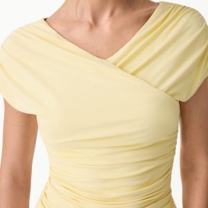 SkinKiss Surplice V-Neck Ruching Bra Top - Image 2