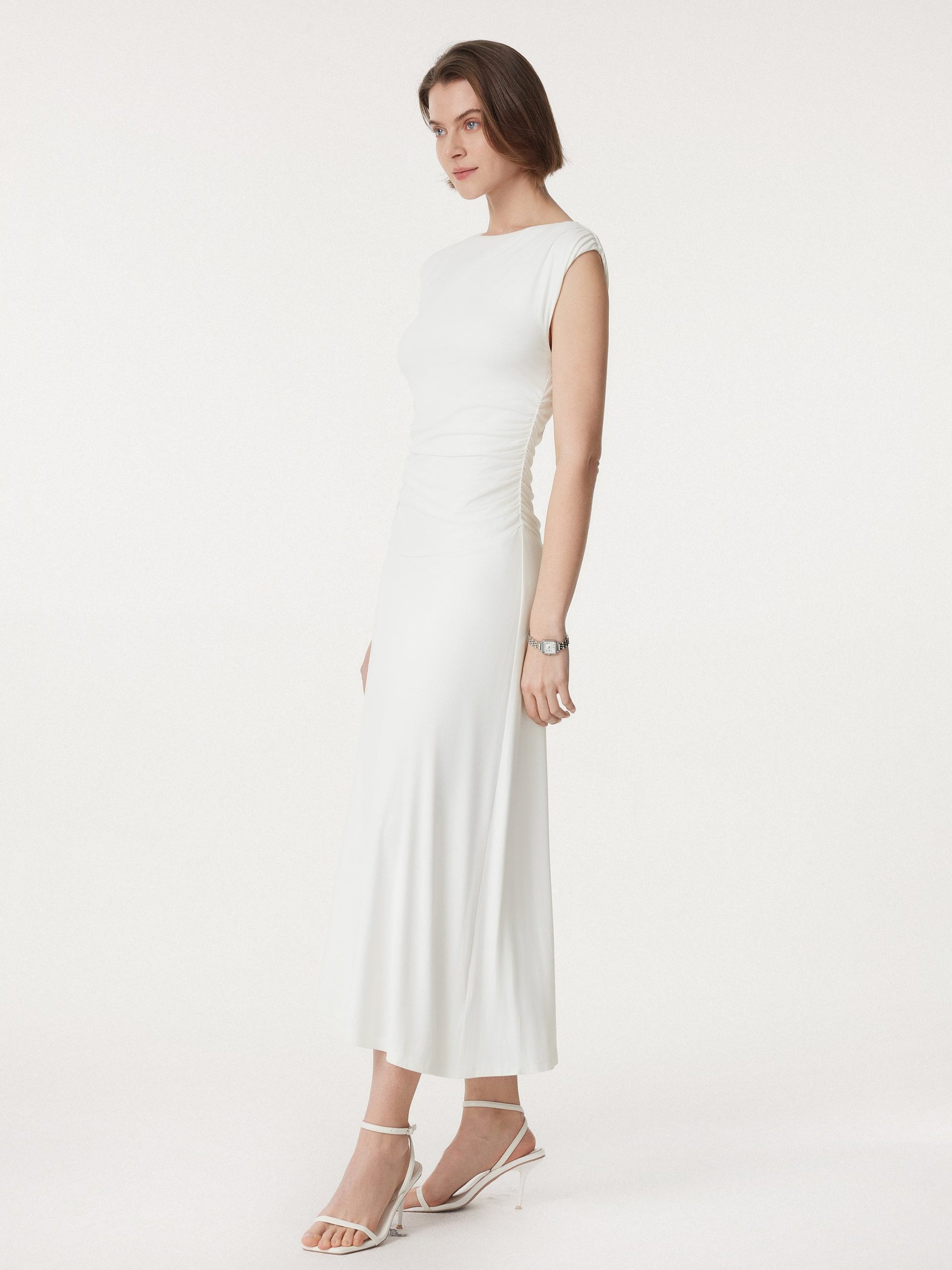 Breezy Cooling Side Ruched Maxi Dress - Image 13