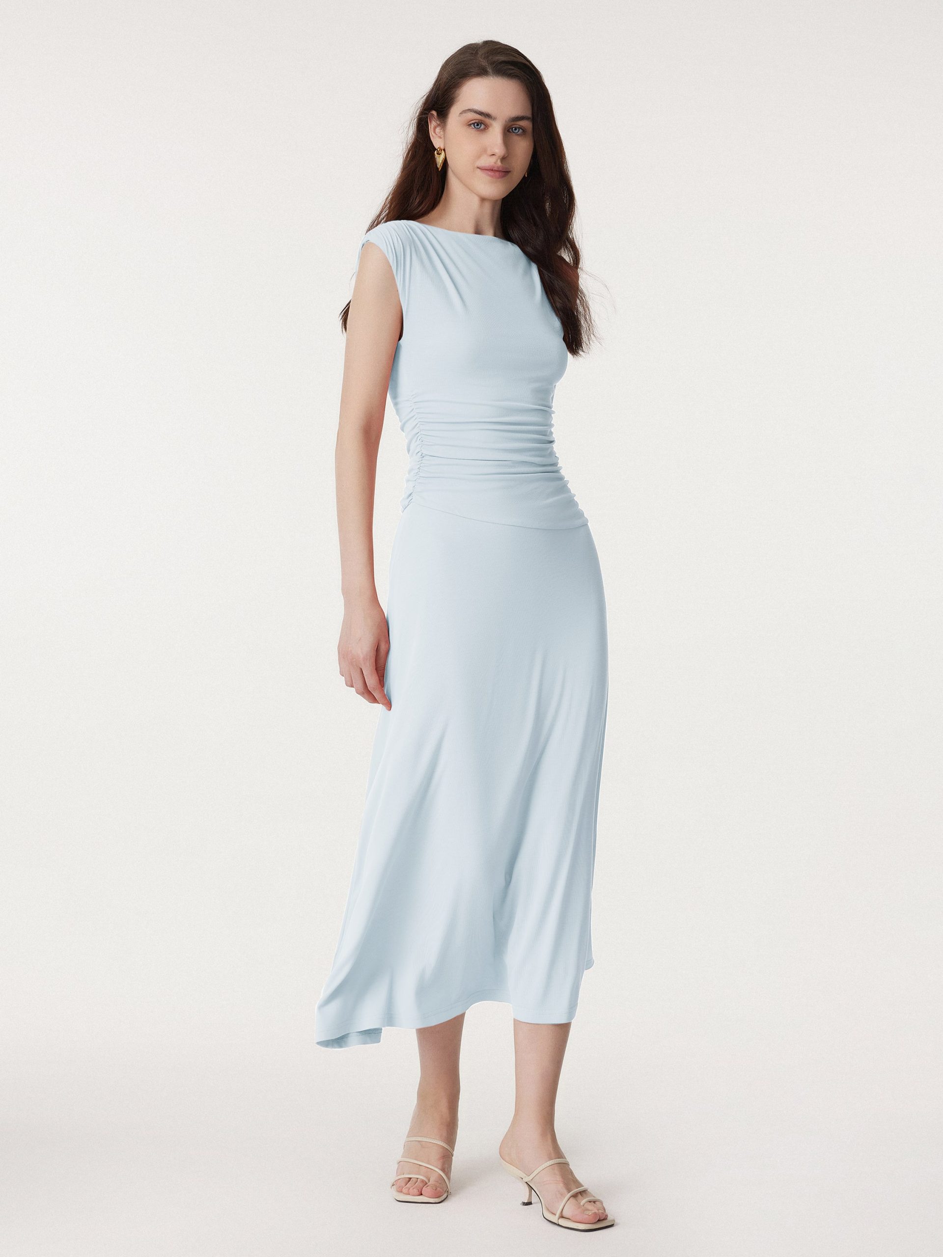 Breezy Cooling Side Ruched Maxi Dress - Image 20