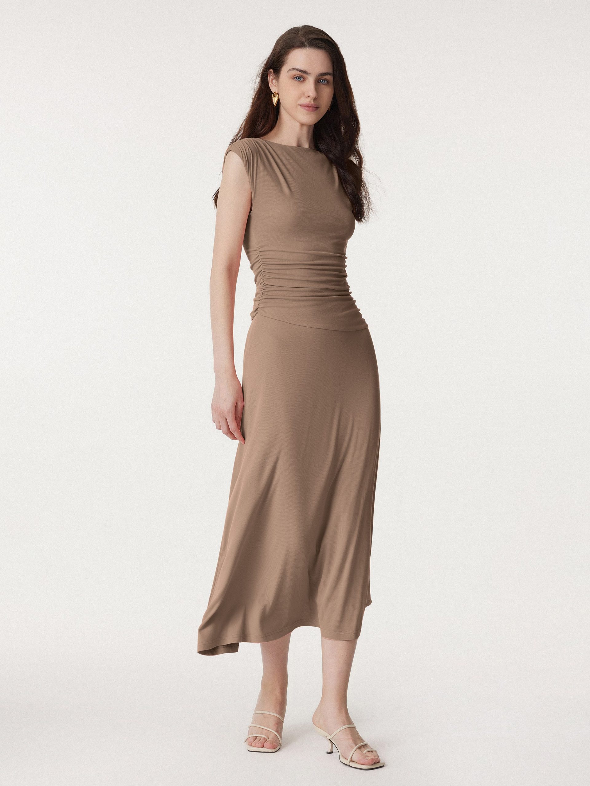 Breezy Cooling Side Ruched Maxi Dress - Image 18