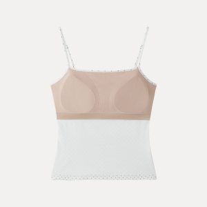 Stretch Cotton Polka Dot Adujstable Spaghetti Bra Top Limited Edition - Image 10