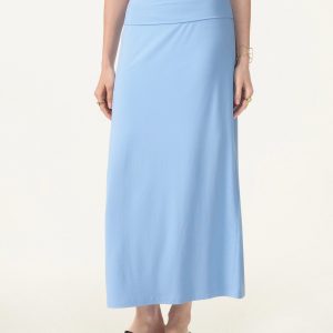 SkinKiss Cooling Fold-Down Waistband Midi Column Skirt - Image 3