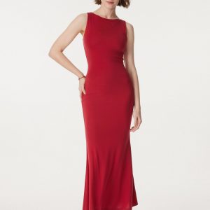 Effortless Boatneck Mermaid Maxi Dress - Image 5