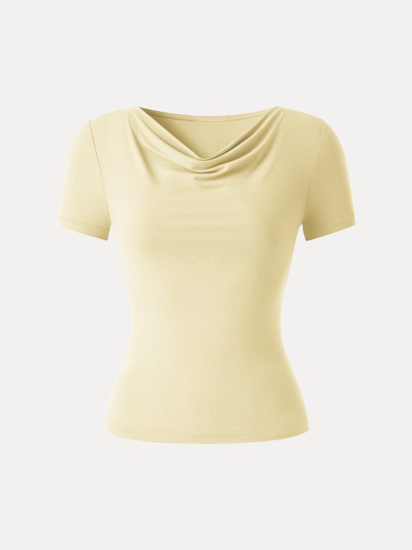 SkinKiss Multi-Wear Cowl Neck Cooling Summer Tee