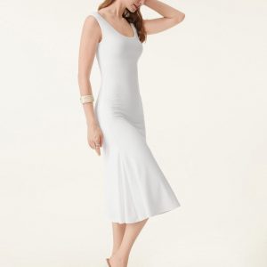 Scoop Neck Midi Low Back Bra Dress - Image 5