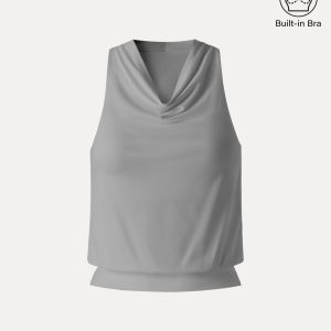 SkinKiss Not-See-Thru Halter Cowl Neck Bra Top - Image 12