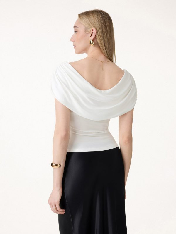 UltraSoft SkinKiss Draped U-Neck Ruched Bra Top