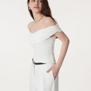 Criss Cross Off Shoulder New Airy Bra Top - Image 12