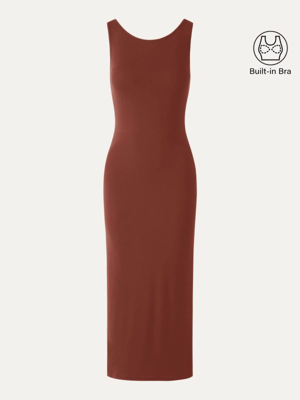 Open-Back Tank Bra Dress