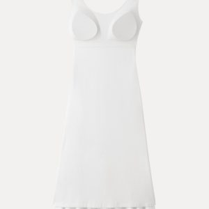 Scoop Neck Midi Low Back Bra Dress - Image 9