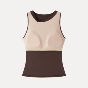 Milky Smooth Round Neck Sleeveless Top with Bow - Image 8