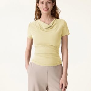 SkinKiss Multi-Wear Cowl Neck Cooling Summer Tee - Image 6