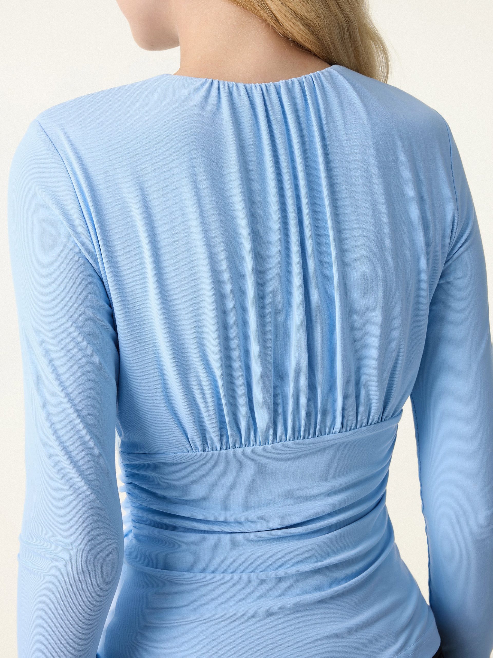 SkinKiss Round Neck All-over Ruching Bra Top - Image 7