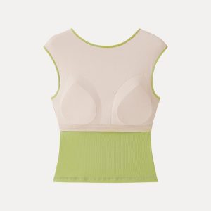 Sweat-Wicking Boatneck Open Back Bra Top - Image 9