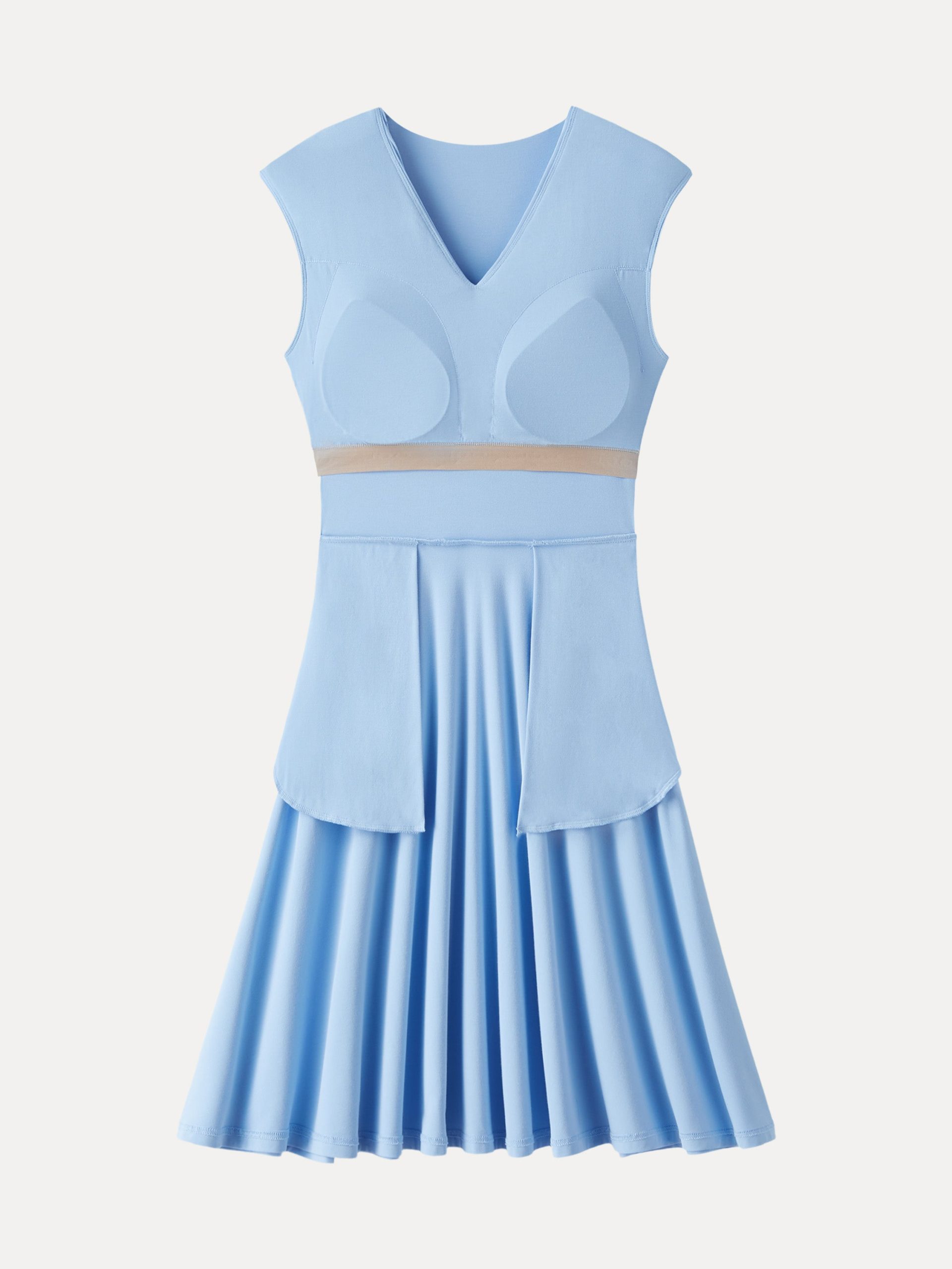 SkinKiss Cooling V-Neck Gathered Bra Dress with Pockets - Image 9