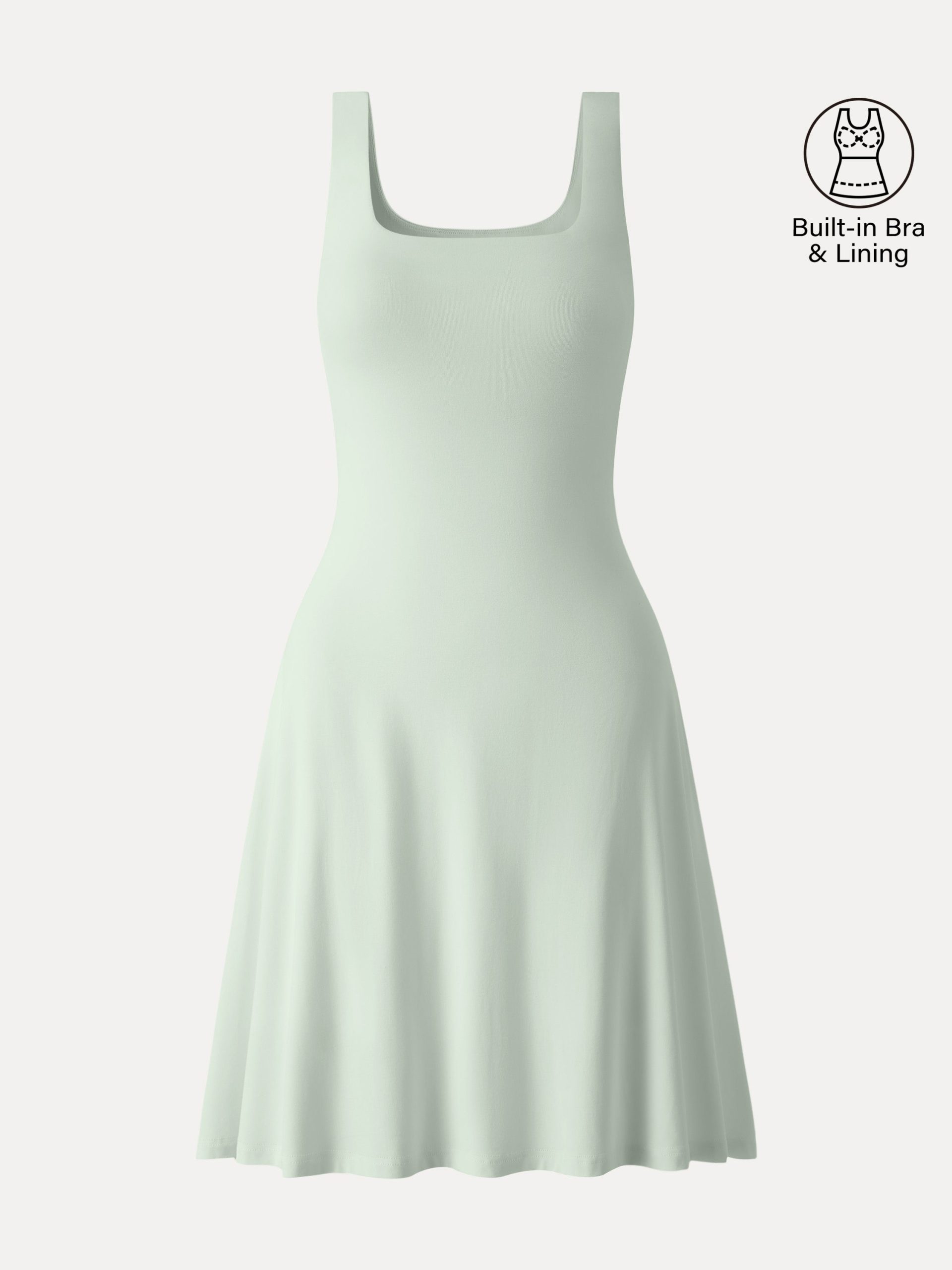SkinKiss Cooling Square Neck Mini Bra Dress - Image 11